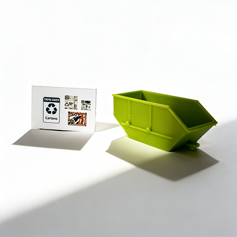 Image of Ho Scale 1:87 Miniature Trash Can Model Plastic Scene Accessories Suitable For Diorama Models, Railway Layouts, Urban Decoration, Diy Landscapes, Miniature Scene Matching And Macro Photography