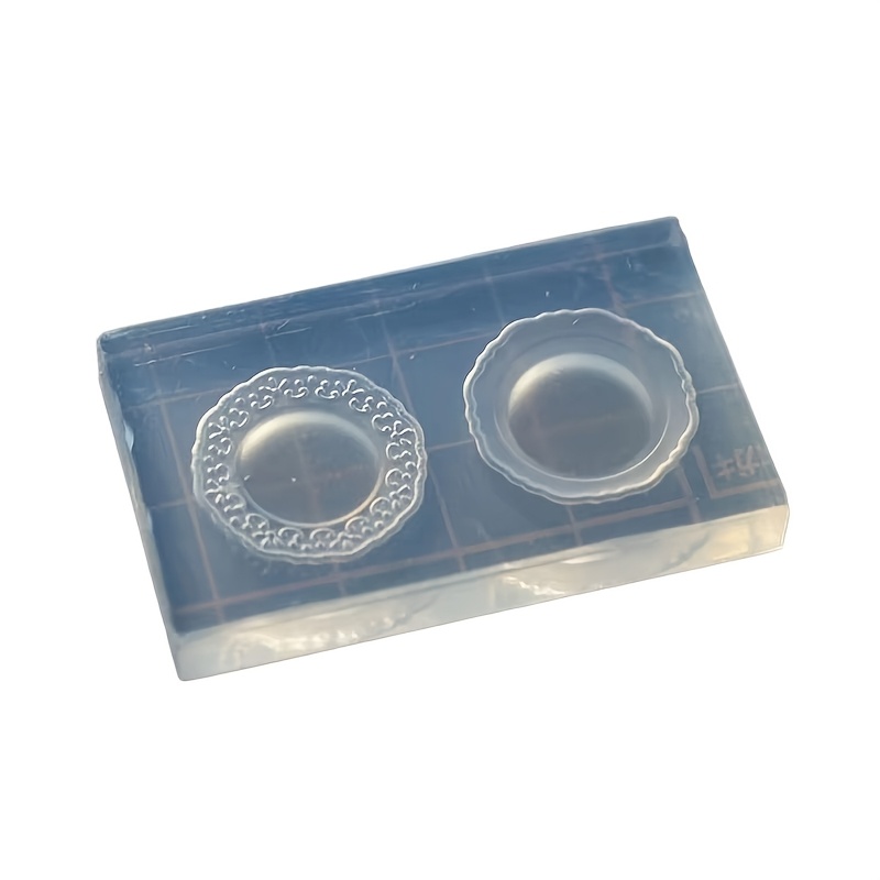 Image of Mini Small Plate Handmade Epoxy Mold Miniature Small Tray Handmade Mold