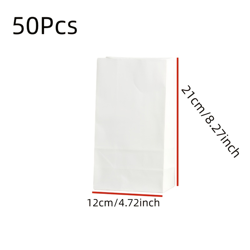 TEMU Regalo para ella/él 50 piezas, nuevas bolsas de regalo de papel | Bolsas de almacenamiento para el hogar y | Bolsas de regalo perfectas para