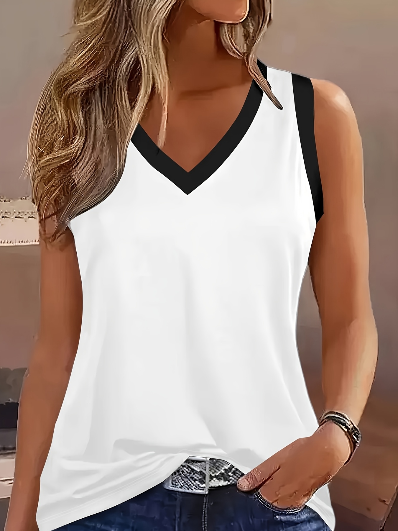 Plus Size, European and American Plus-Size Women's Vest
