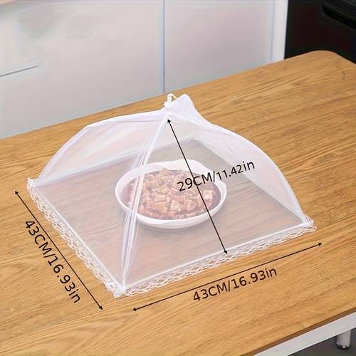 mesh food cover outdoor screen for camping picnic reusable tent against flies and insects