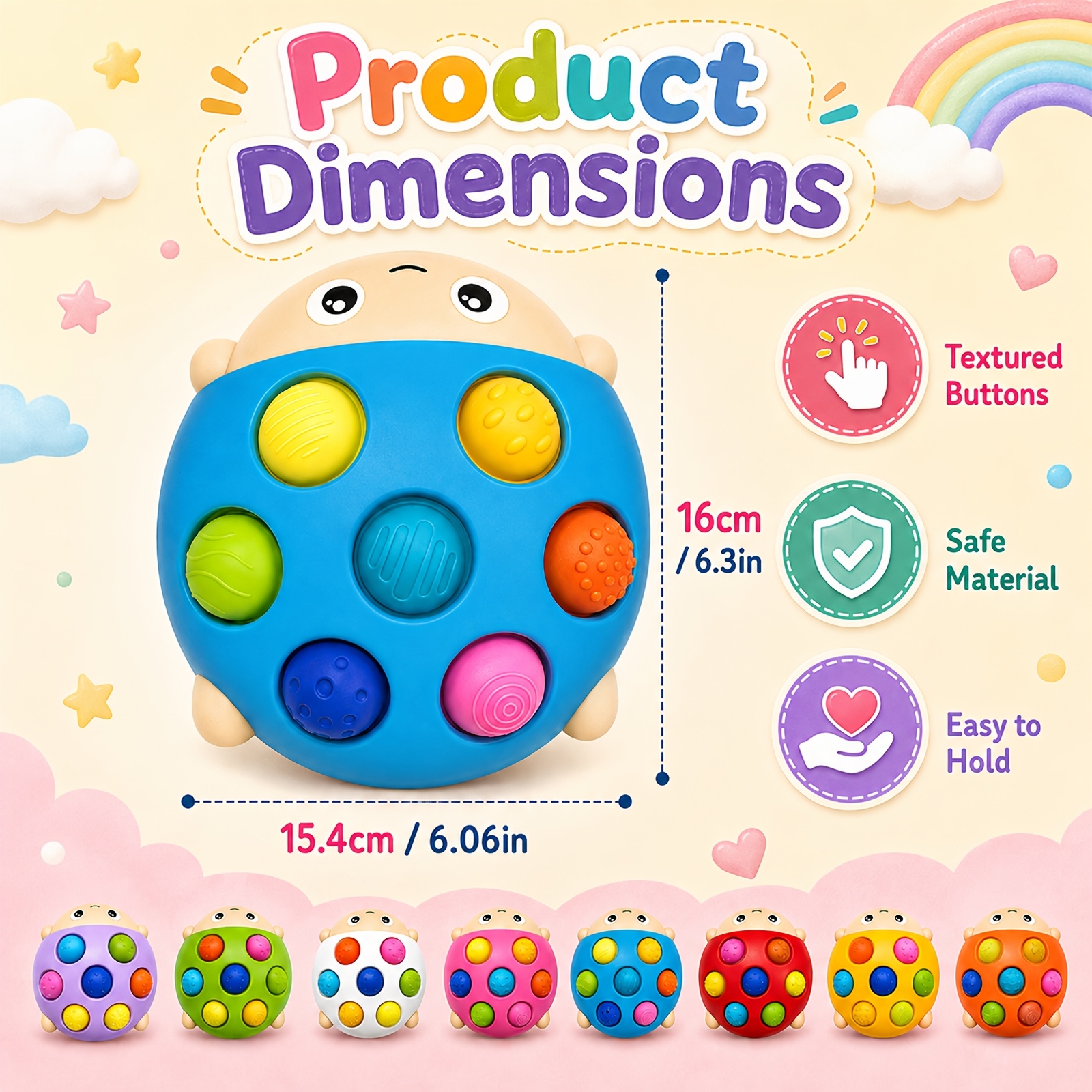 Children's Color Classification Sensory Pressing Toys