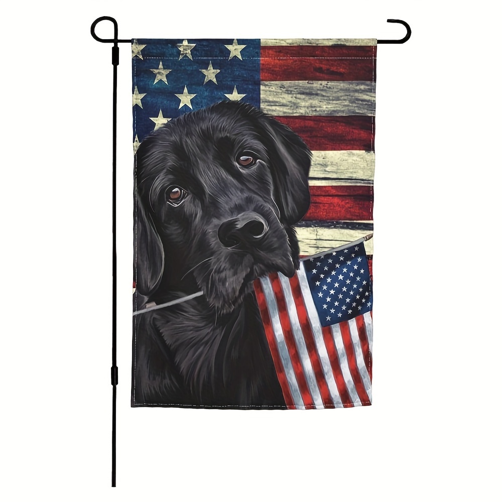 

Black Labrador Dog Retriever Flag July Of 4th Garden Flag 12x18 Inch Double Sided Vertical Decoration Yard Small Flag For Outside Holiday Seasonal Outdoor (only Flag) 12x18 Inch