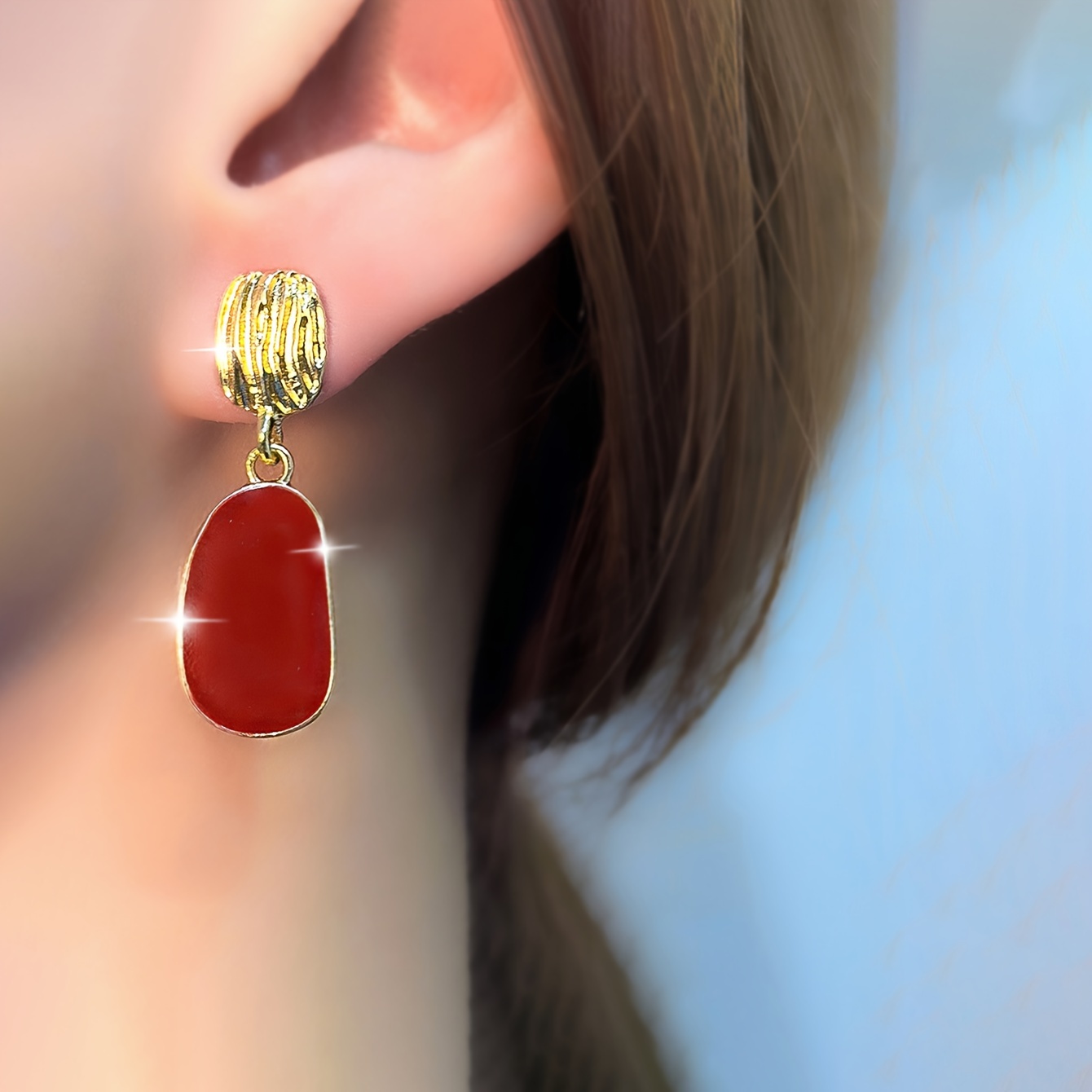

1 Red Drop For Women, Alloy Copper , Ear For And ,
