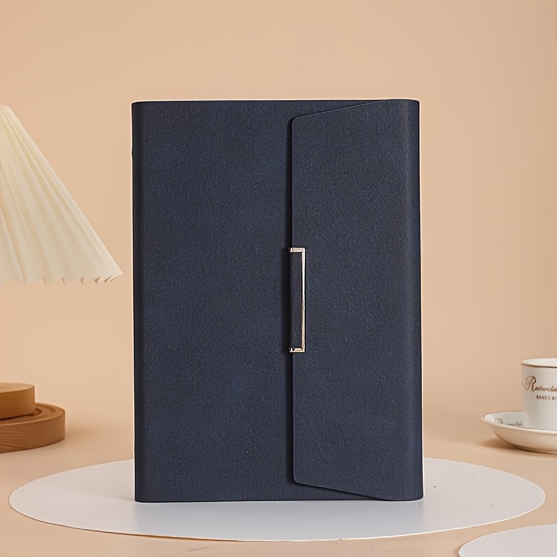 TEMU 1 Binder With High-quality Pu Cover, 100 Sheets Of A5-sized 80gsm White Paper Inside, Equipped With Premium Six-hole Metal Rings. Ideal For