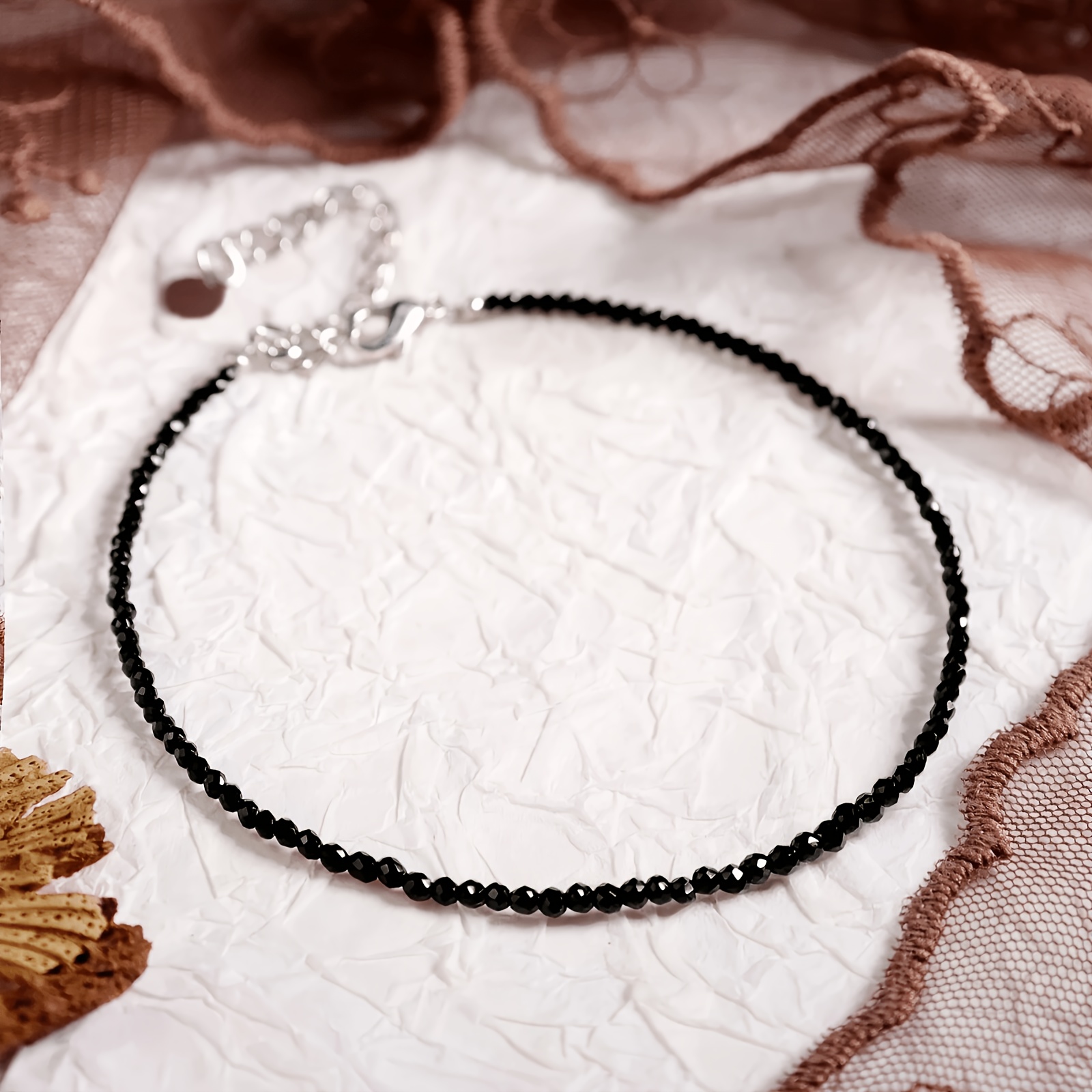 TEMU Bracciale di perline in di squisita - Gioielli minimalisti con pietra natale per donne, gioielli a , regalo unico per compleanni, anniversari o
