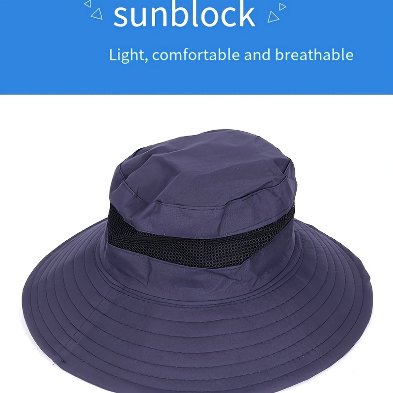 Breathable Unisex Sun Protection Wide Brim Hat Fishing - Temu Canada