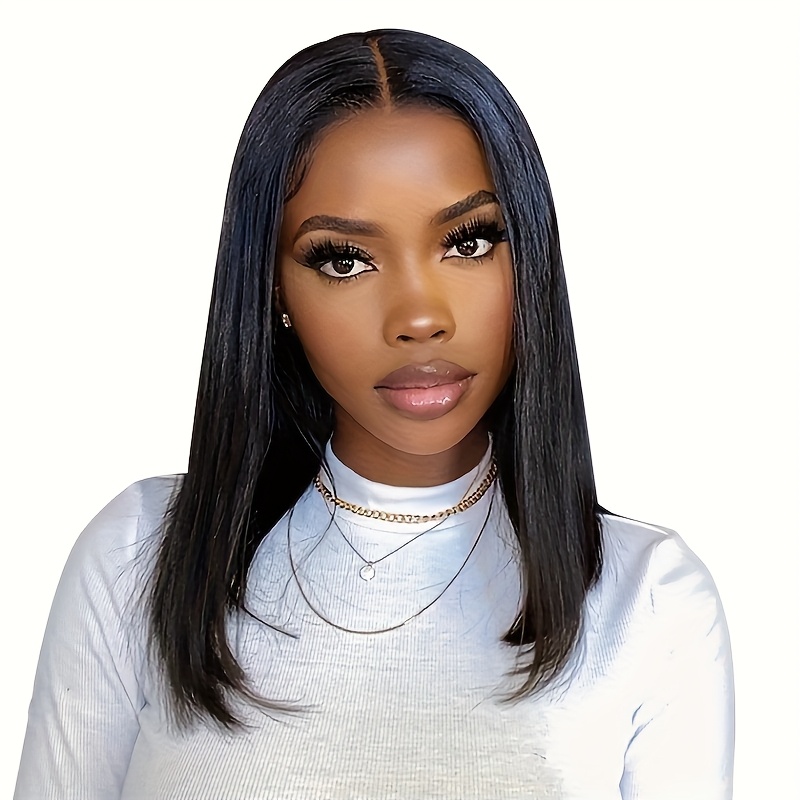 Women's Straight Synthetic Bob Wig - Heat-Resistant Synthetic Hair, Natural Look Everyday & Cosplay Costume Party Wig, Sleek Straight Style for All Light Beige Tones & Ethnicities - Easy Maintenance, Versatile Hairpiece