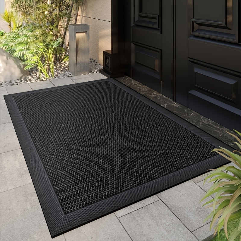 premium flexible dirt trapping   molded   design durable pvc extra thick non slip surface sophisticated colors fits most doors for   patios homes businesses doorway   protector   accessory   construction entryway mat sleek doormat sturdy doormat dirt trap mat business entrance