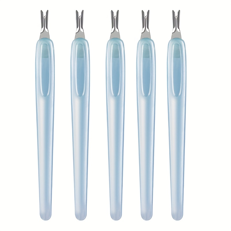 5pcs Professional Nail Cleaner, Fork , Nail Tool, Foot Tool, Dead Beige Removal Tool, Removal Tool, Suitable For Male And Female Adults Blue Black Pink Purple Pink