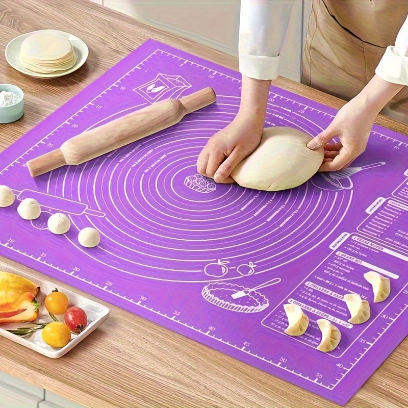 

Ultra Non Stick Pastry Pad And Measurement - Perfect Baking, Rolling Dough&kneading - Grade Eva Material, Enhancing Manual Skills - Tool For Christmas, Halloween, Easter, Hanukkah, Gratitude