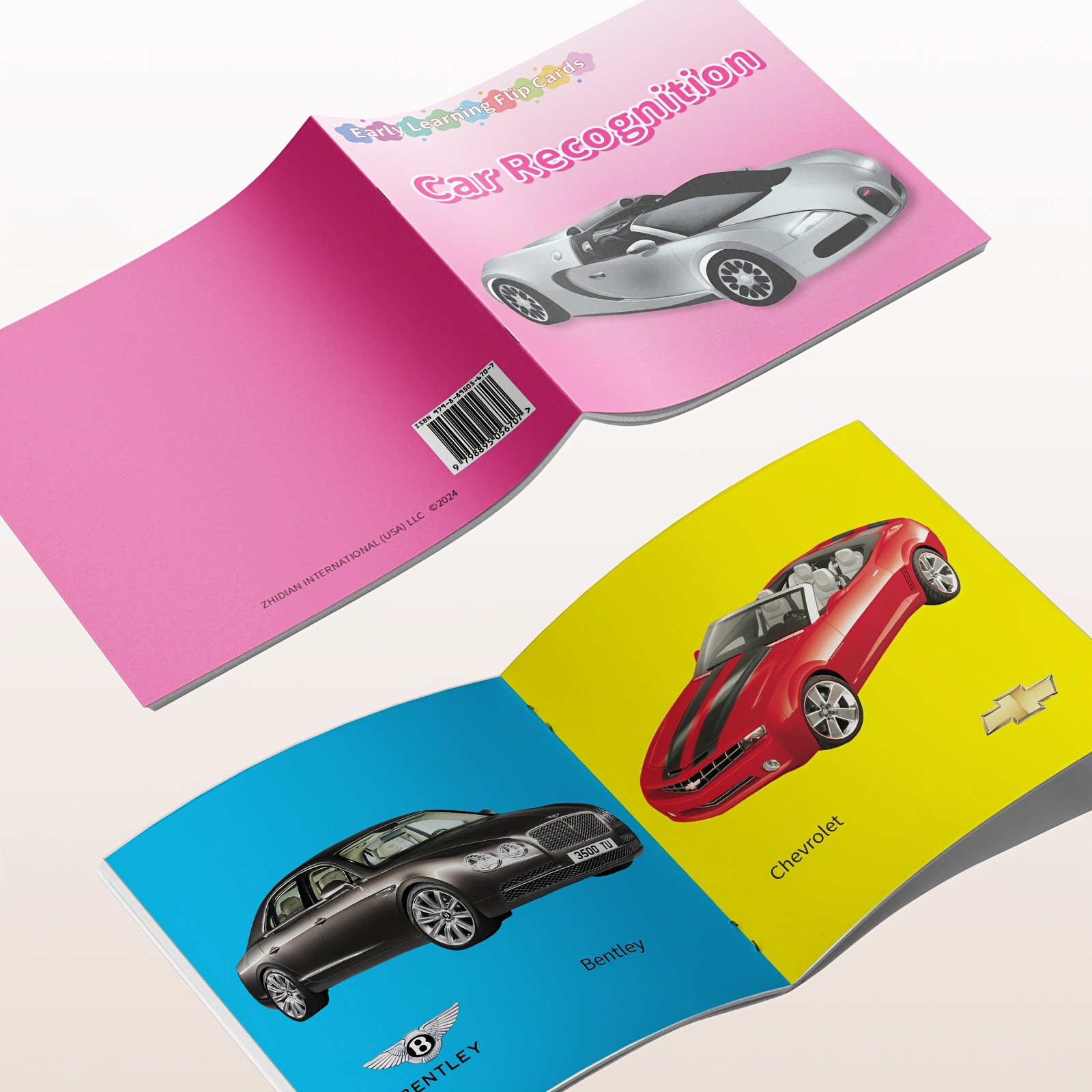 1pc Discover Cars: A Big Card Book for Kids to Learn About Famous Cars
