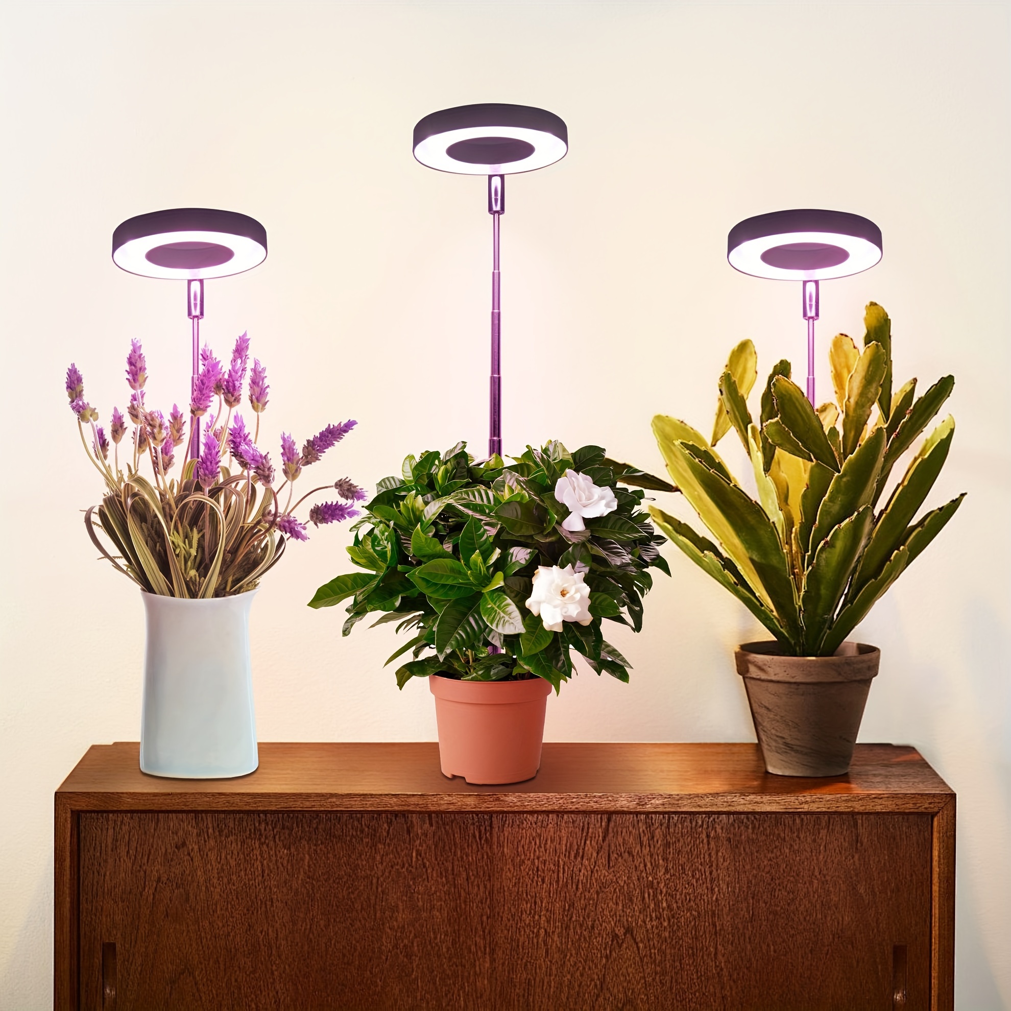 

3/4/6pcs, Grow Light Indoor Full , Indoor Sun Suitable For Indoor Plant Flowers Ideal For Small Plants, Plant Growth, Retractable Grow Light, Height Adjustable Grow Light With Auto 2/4/8h Timer