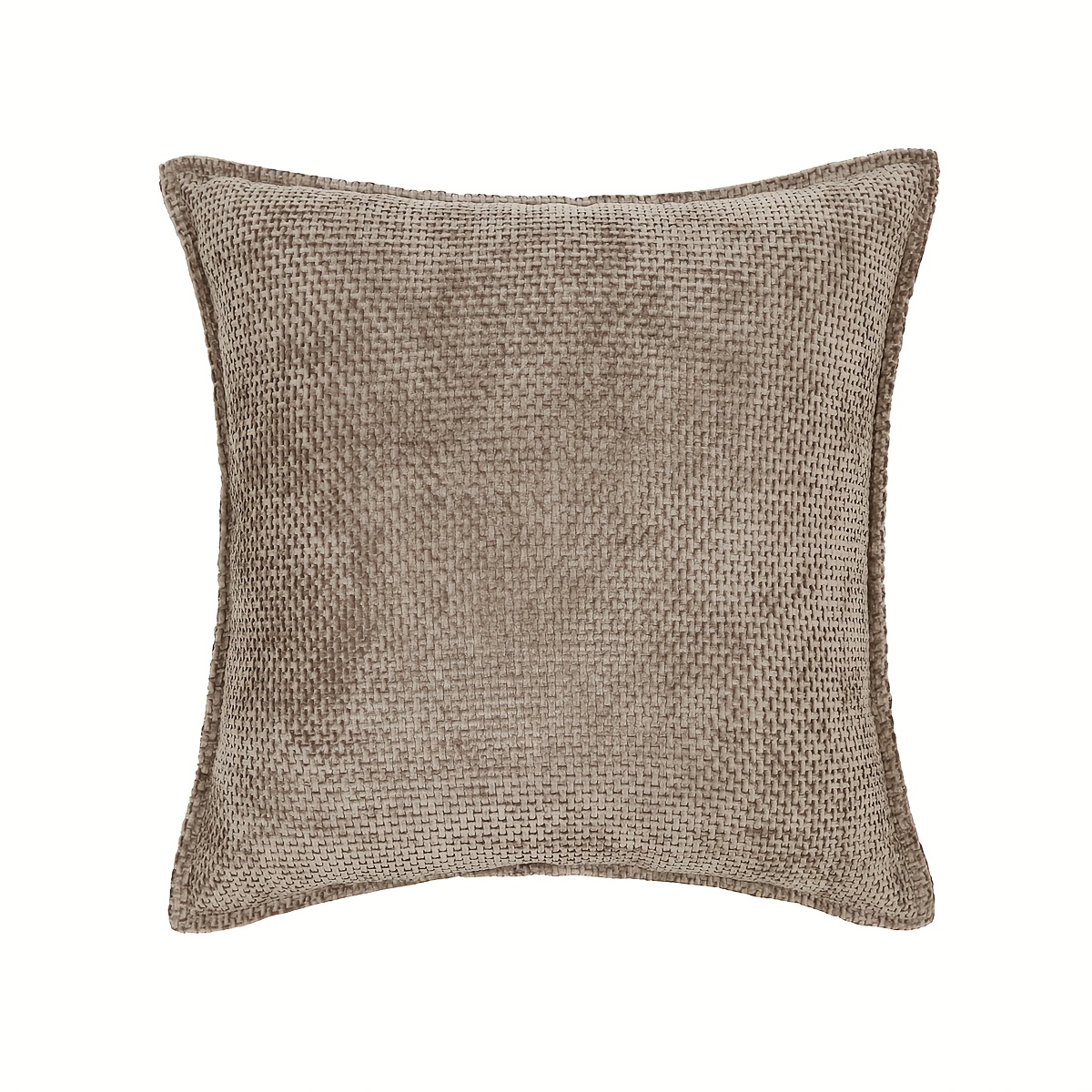 TEMU 1pc, Soft Chenille Throw Pillow Covers Textured Cushion Covers Luxury Decorative Pillow Cover Cushion Cases For Living Room Couch Bed Sofa
