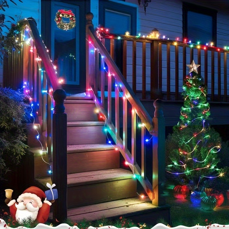 200/150/100/50 led тръбни гирлянди - 8 режима, захранване чрез usb, без батерии, издръжлива пластмаса, идеални за външна коледа, вътрешна усадба, спалня, парти, градина, сватба & празнична декорация, външна коледна декорация | модерни гирлянди | en 6