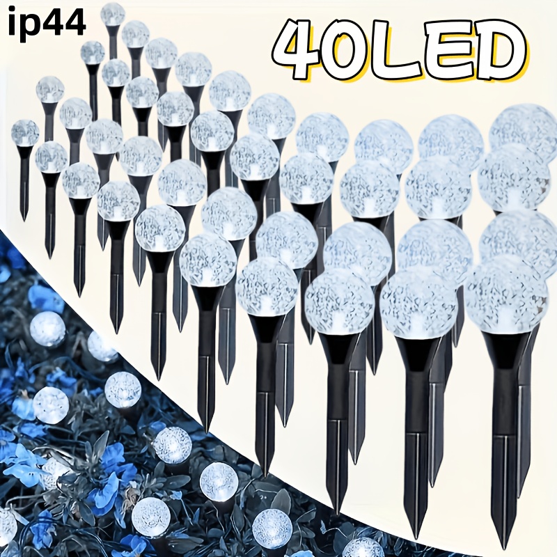 40led solar pathway light suitable for outdoor gardens and camping   switch with     choose warm white light for a cosy   or coloured light for a   ideal for commercial streets and garden decoration ip44