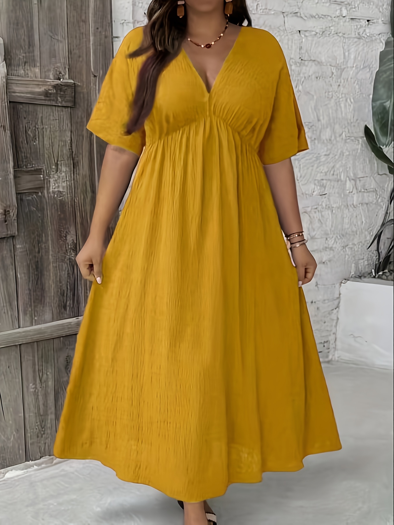 plus size plus size plus size womens solid color black - Temu South Africa
