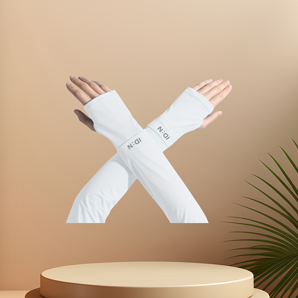 1 Par/3 Pares de Mangas Ajustadas Deportivas de Verano para Exteriores con Reposabrazos, Ropa de Manga Suave, Cómoda y Transpirable - Imagen 3