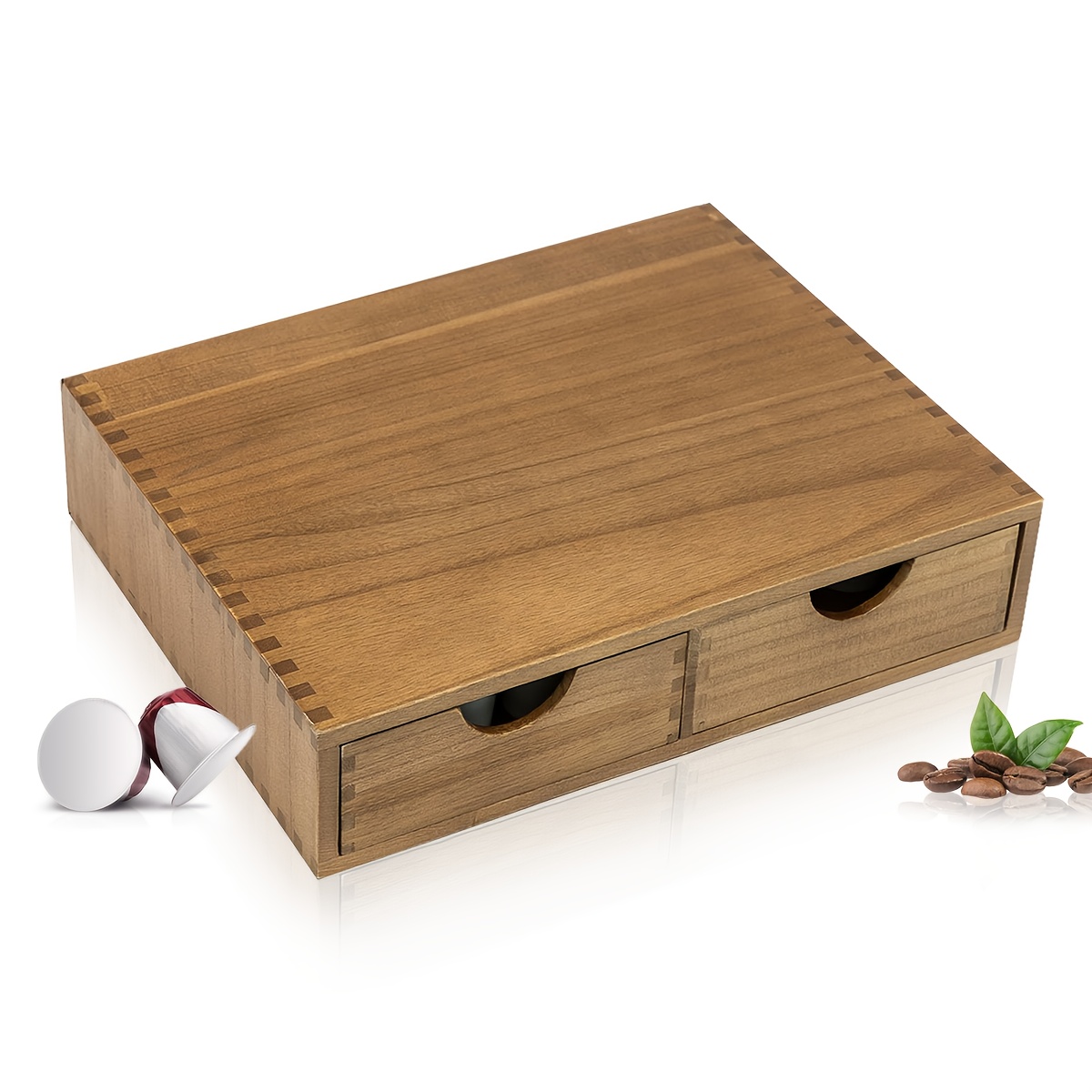 

Wooden Pod Organizer Drawers For Capsule Storage, For , , Or Café Use, Organized And Easily For The Brew