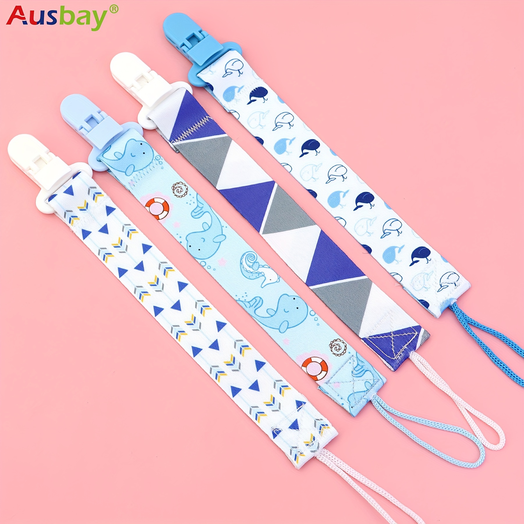 TEMU 1/4pcs Customized Pacifier Holder Clips, Personalized Pacifier Clip For Boys And Girls Fits For Most Pacifiers, 's Pacifier Attached, Christmas