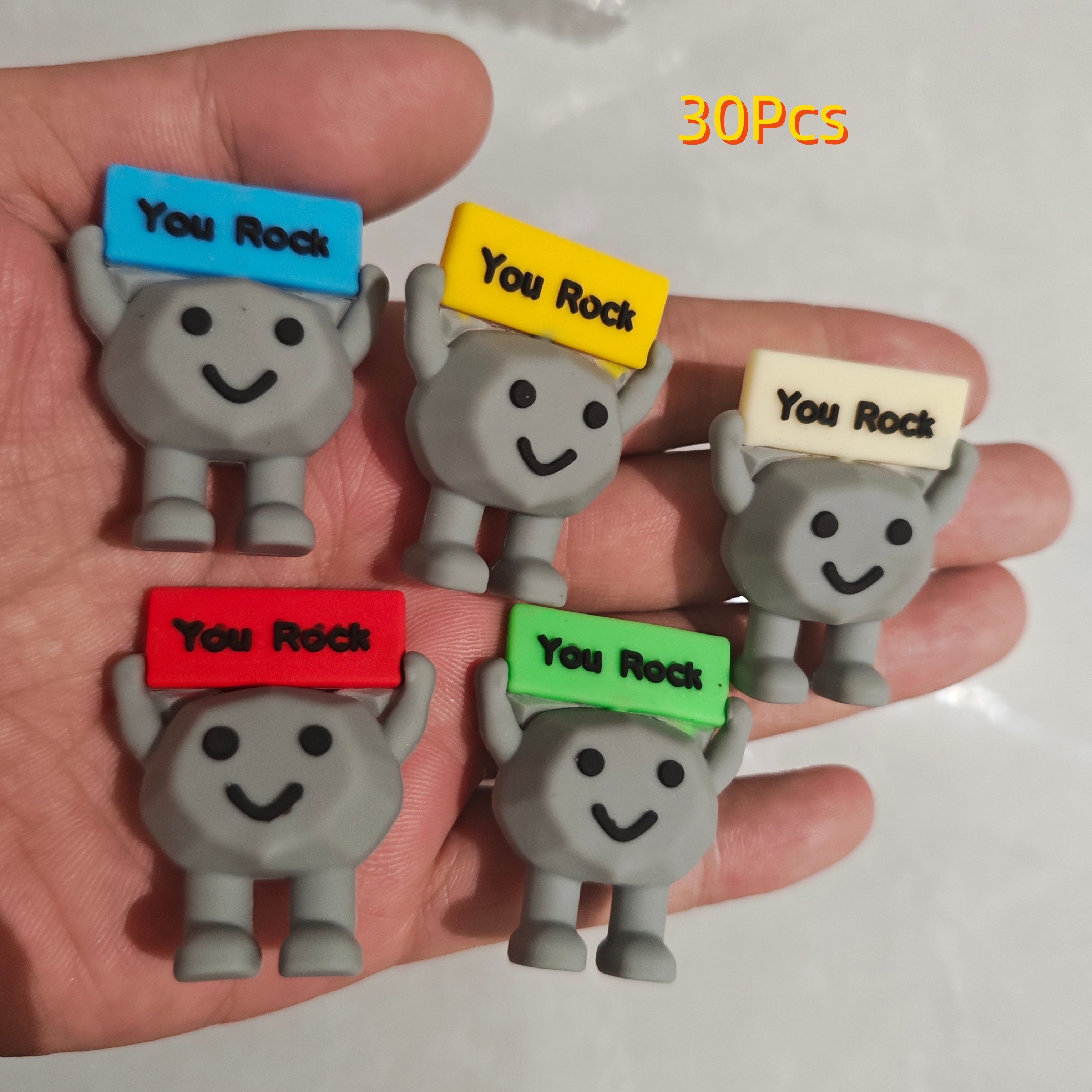 Image of Collectible Figurines ，15/30pcs Stone Positive Gifts Stones Decorations And Encouragement Birthday Motivational Gifts For Colleague Staff Teacher