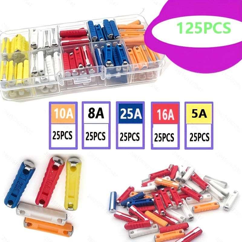 TEMU 230pcs/125pcs Eastern Fuses, Multicolor Classic Car Fuses