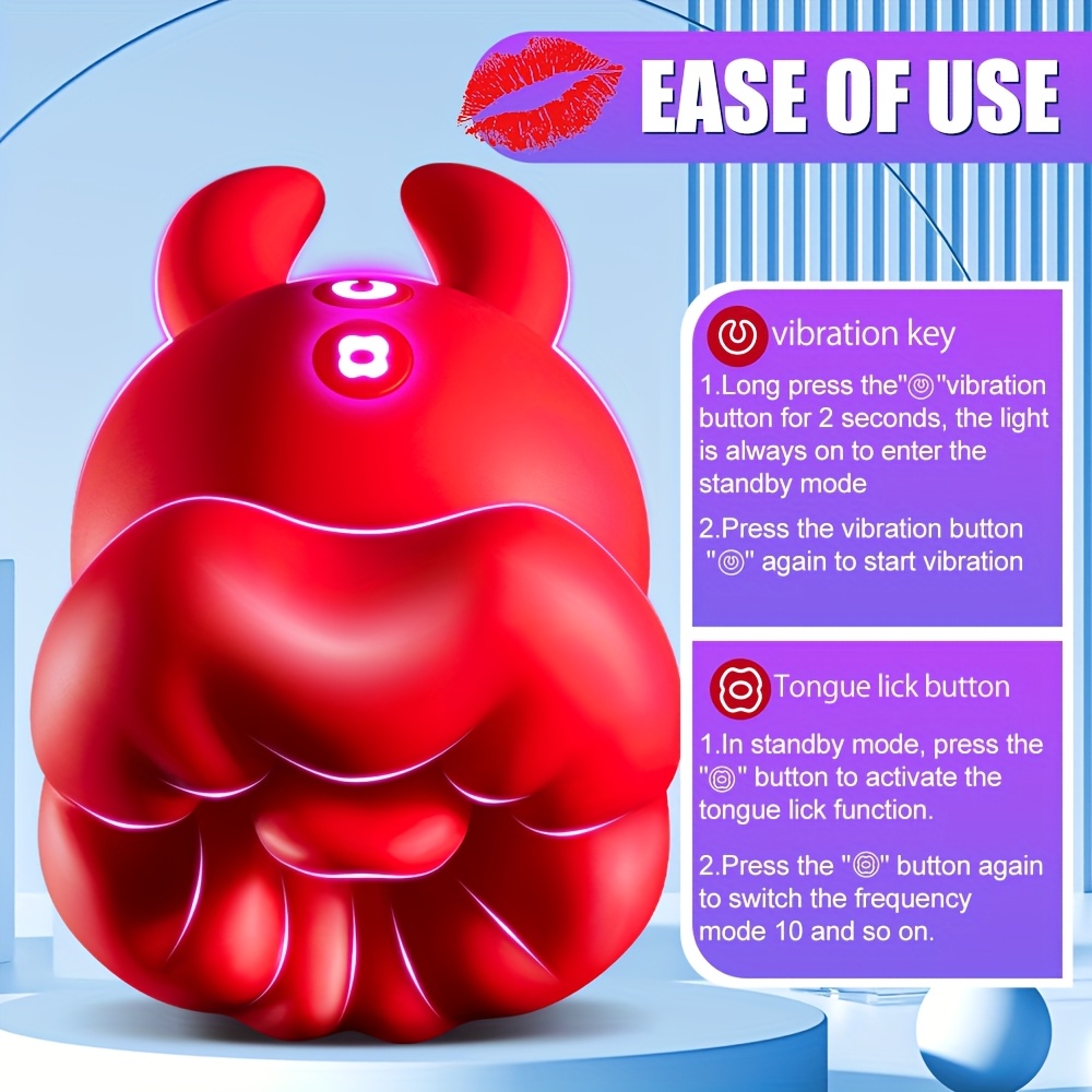 . zungen-  für erwachsene, 2-in-1 mundtyp 10 zungensauger  , klitoris-nippel-g-punkt   und stimulator, brustclip- , sexspielzeug für erwachsene und spiele für paare,   für frauen und männer Produktdetails 5