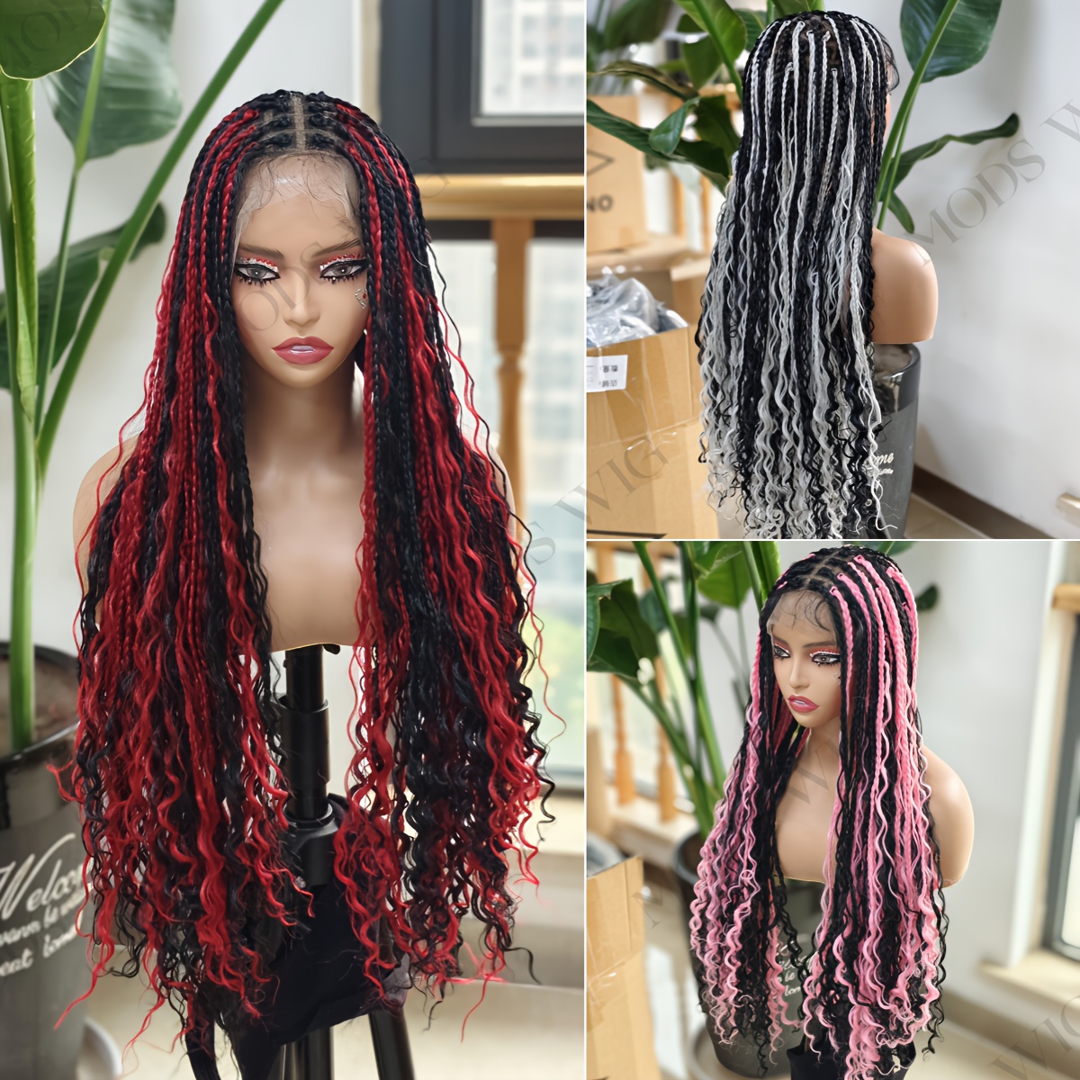 Braided wig Full lace wig boho-braided-wig-domi-1.jpg main image 4