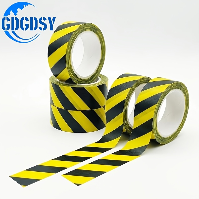 TEMU 5 Rolls High-visibility Diagonal Tape, 0.59in Wide X 16.4ft Long - , , & Safety, Decorative Stickers