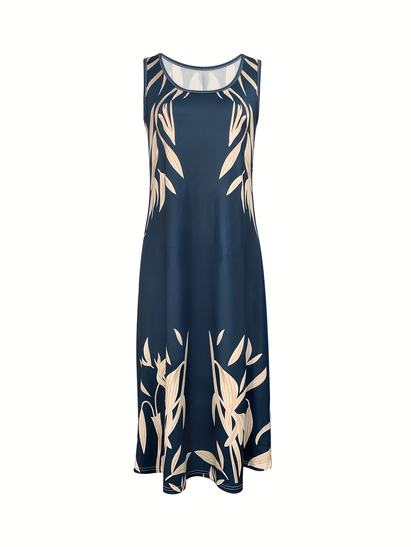 Damenkleid Mit Asymmetrischer Schulter | Tüll Blumenmuster Langarm