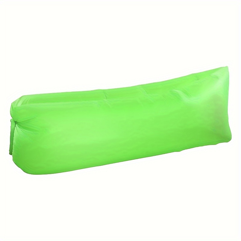 1pc Music Festival European And Portable Inflatable Beach Bed, Single Person Lazy Sofa, Outdoor Inflatable Sofa, Portable Air Sleeping Bag, Single Folding Camping Air Mattress