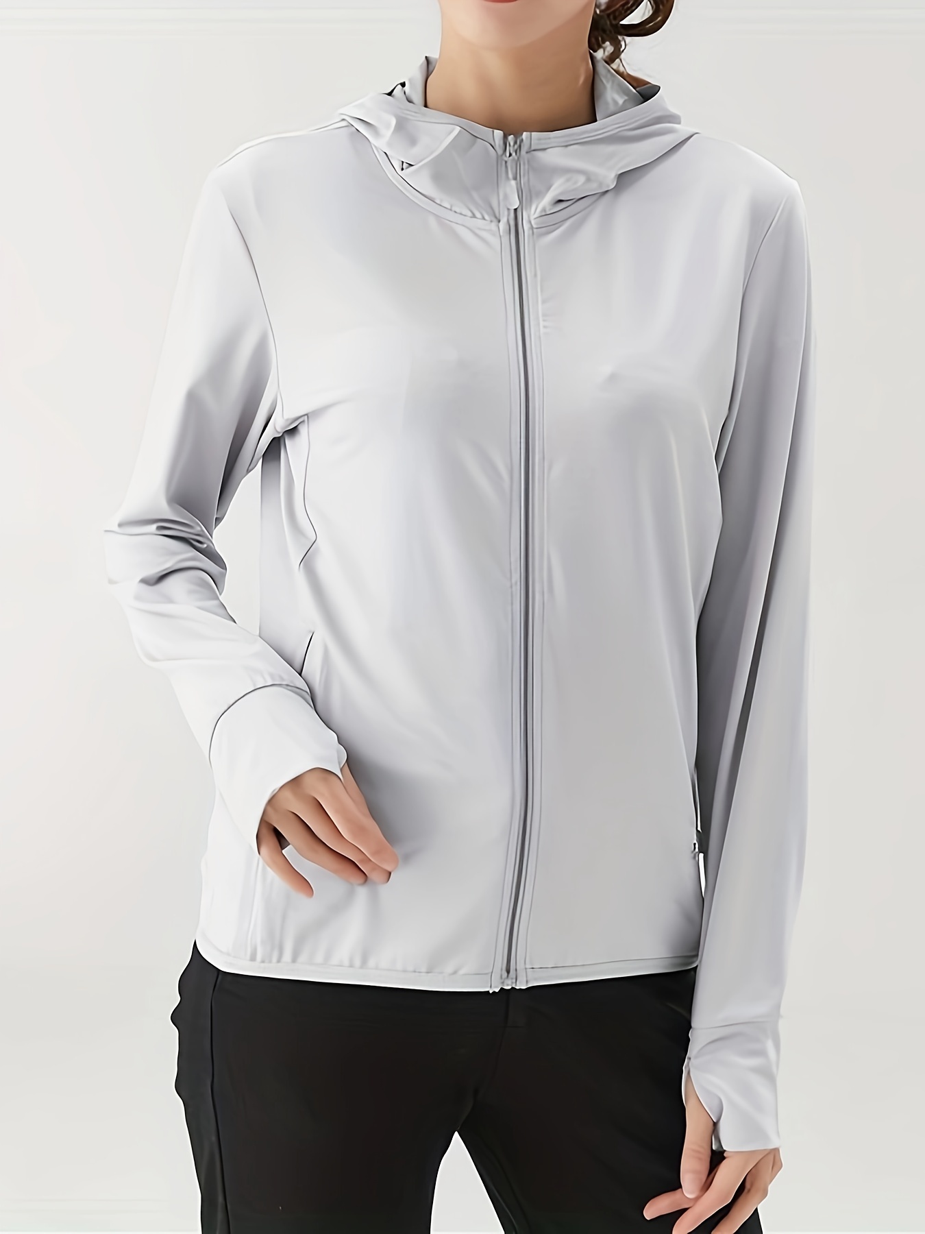 hooded sweatshirt] women's lightweight summer outdoor jacket