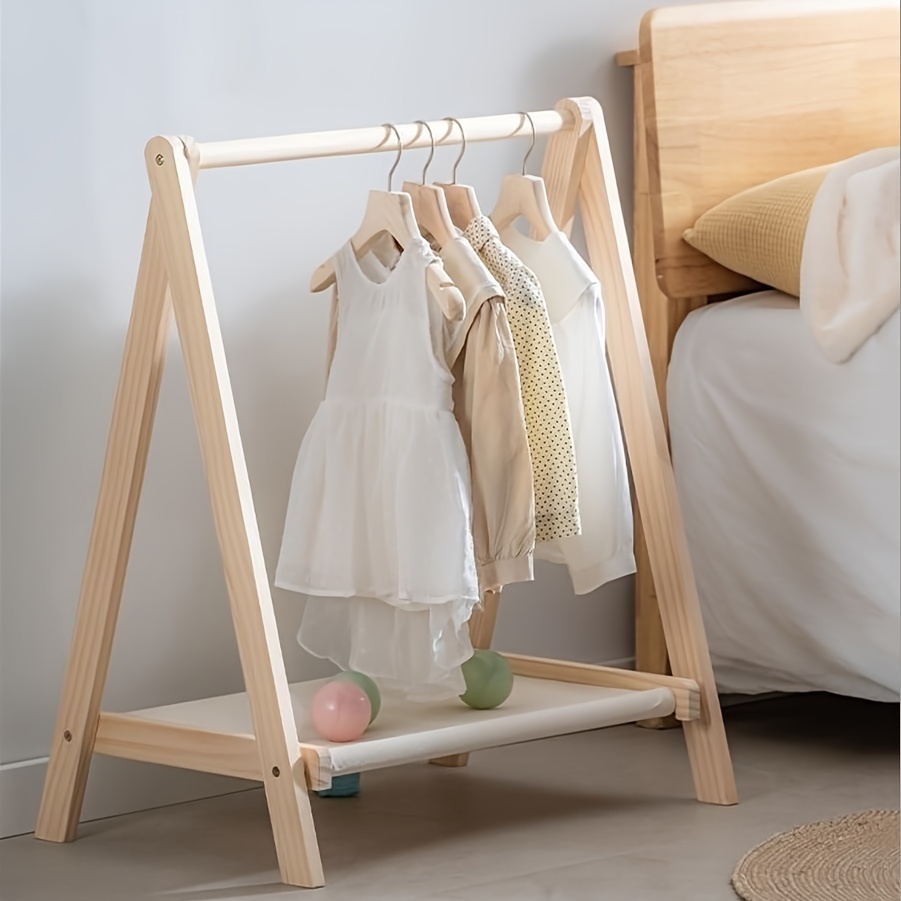 

Wooden Clothes Rack, 39.3x39.3x17.7 , -, , For Clothes And , Organizer, -mounted, , Suitable For Types, 1 , No Metal Pipes Included