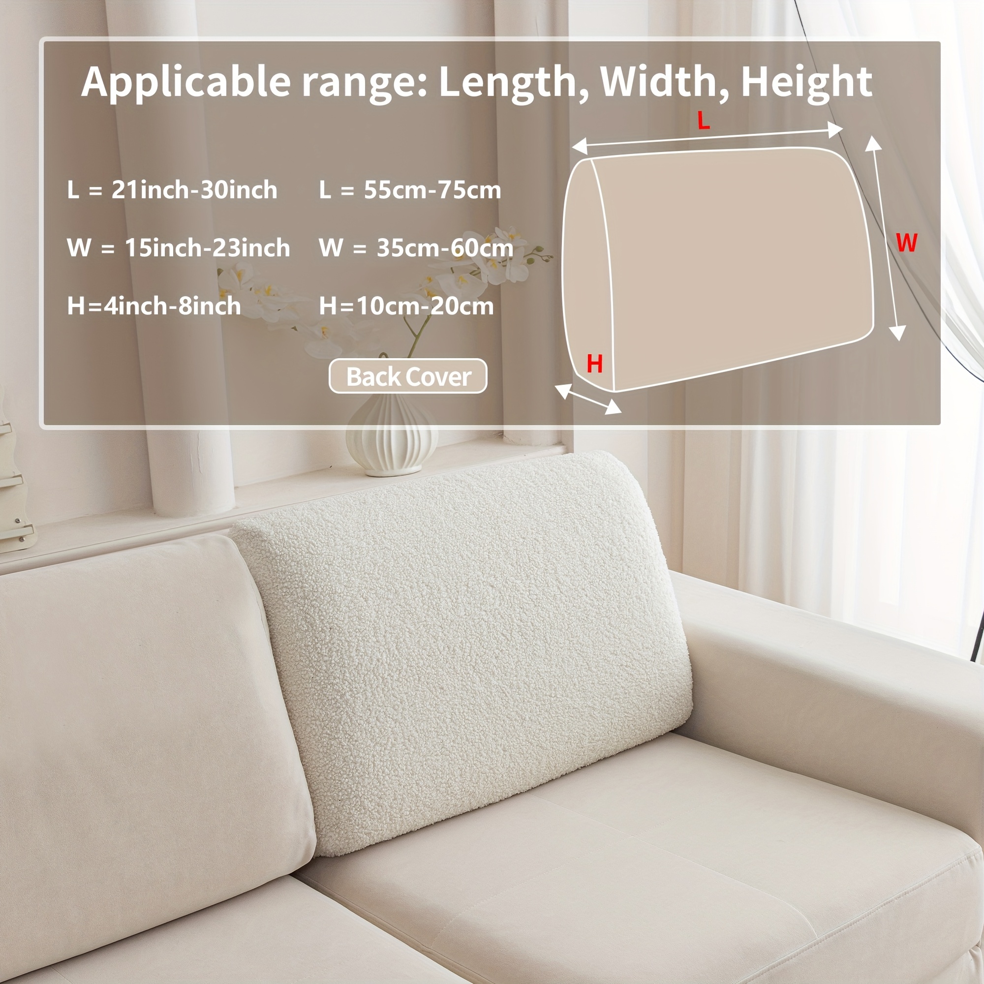 E-shop Elastische Ganzjahres-Sofakissenhülle, Einfacher Moderner Stil Rutschfester Sofaschutz Geeignet für L-förmige und 1234-Sitzer-Sofas