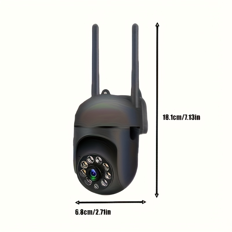 Yiiyry cameră de securitate smart hd 1080p cu pan/tilt/zoom, vizibilitate nocturnă color, urmărire mișcare, audio bidirecțional, cameră wi-fi pentru interior/exterior, potrivită pentru securitate acasă, compatibilă cu smartphone, cadou ideal pentru sărbători (controlată prin aplicație)