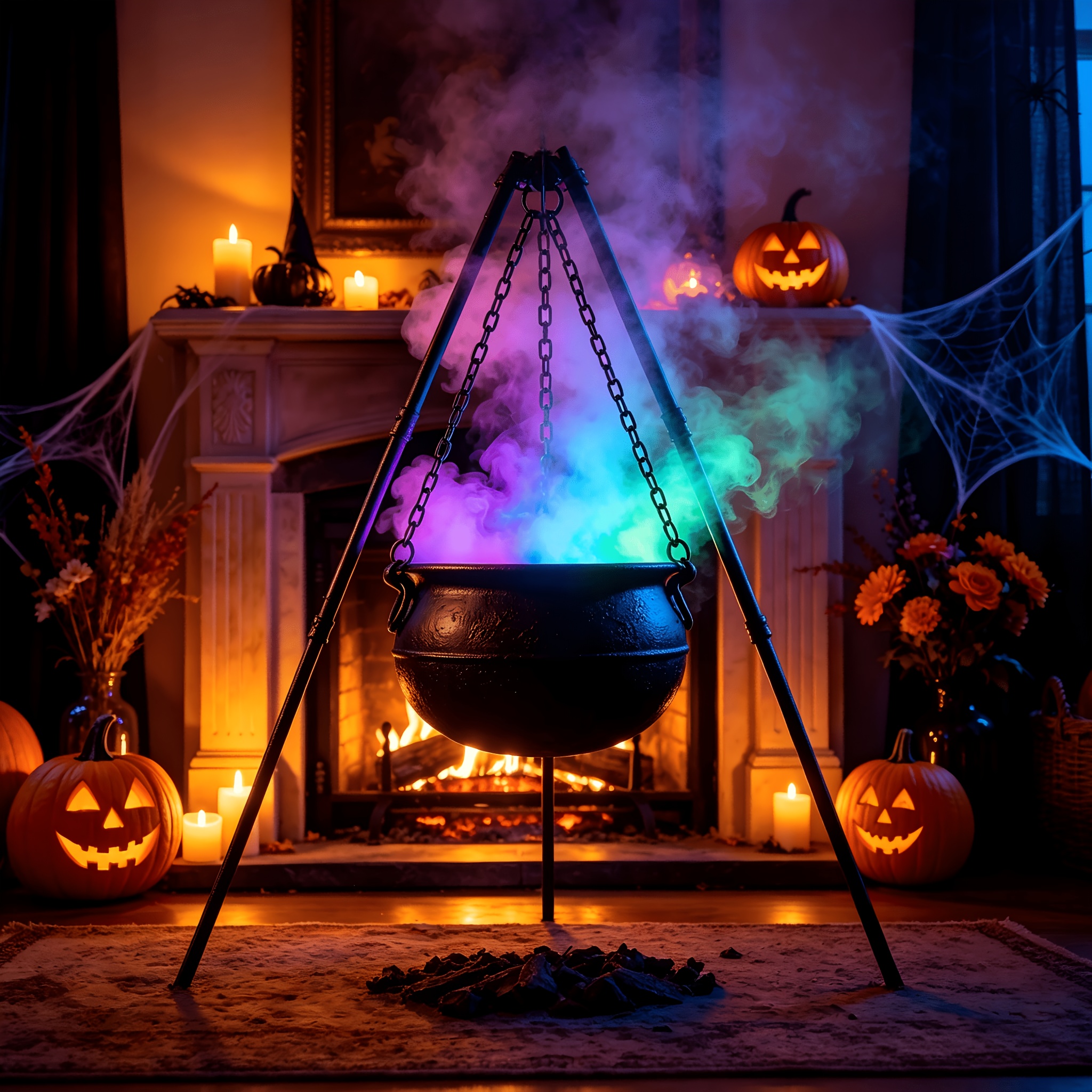 two pack aquarium sprayer halloween cauldron spray halloween desktop mist maker aquarium landscape sprayer usb powered nebulizer with light aquarium landscape ornament suitable for parties amusement park haunted houses and courtyard Product details 2