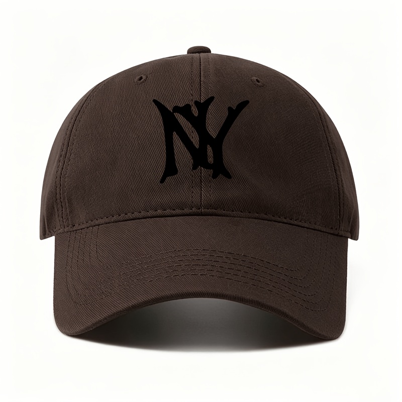 TEMU Gorra de béisbol con estampado de NY, casual, unisex, adecuada para salidas y actividades al aire libre, un accesorio de moda para todo tipo de