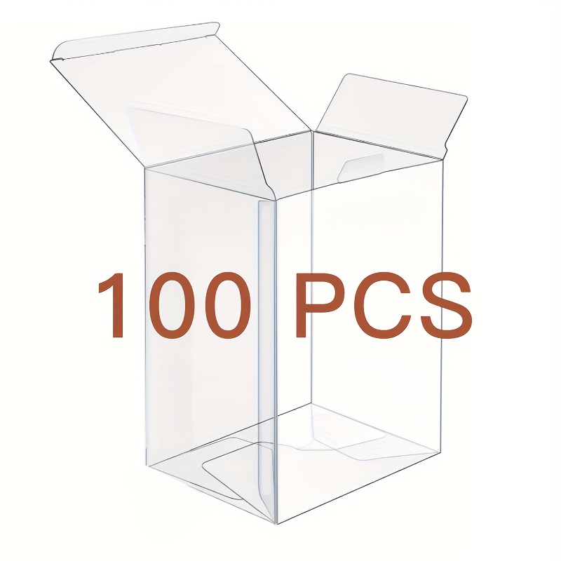 1/5/25/50/100 Pack Protectors Case Apply For 4" Inch-pop Vinyl Figures, 0.38mm Protector, Plastic Protector Cases, Heavy Duty Display Box With Protective Film Locking Tab