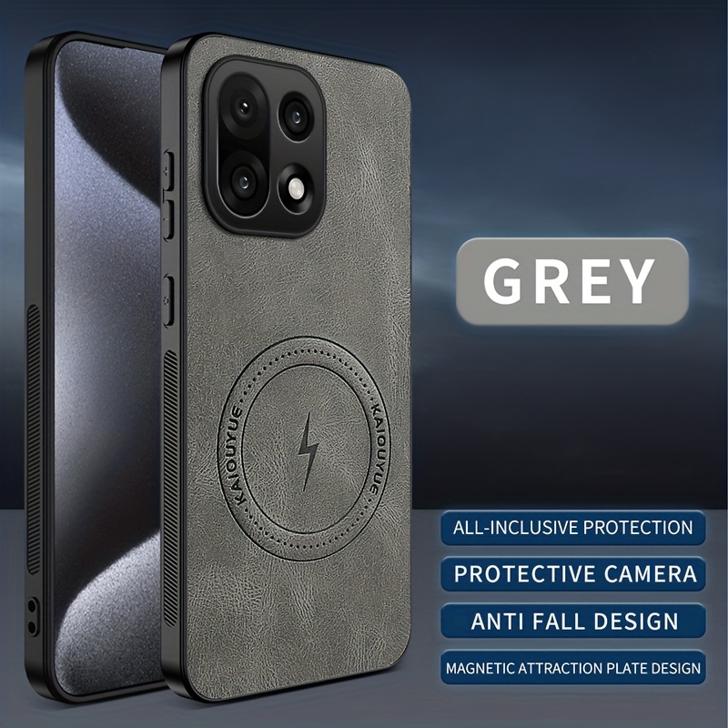 TEMU Phone Case - New Lightning Pattern Magnetic Suction Applicable For Oneplus 15 Phone Case, Oneplus 15 1 15 Easy Retro Fall Protection Case Full
