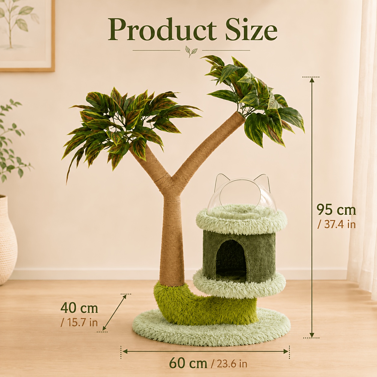 Image of Mango Tree Cat Tree - , Fun Platform, And Scratching Post For Cats
