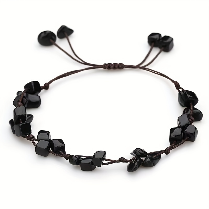Elegant & , Colorful Irregular Stone Woven Bracelet, Fashion Creative Accessory For Daily Wear & Holiday, Idea Gift For Ladies