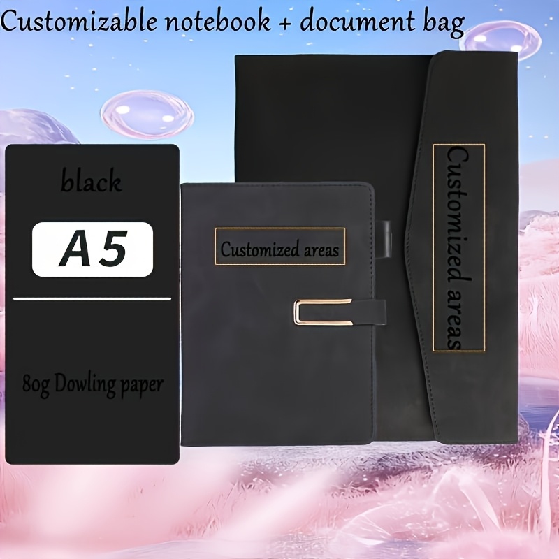Customized Notebook Set with Pen A5 A4 Folder