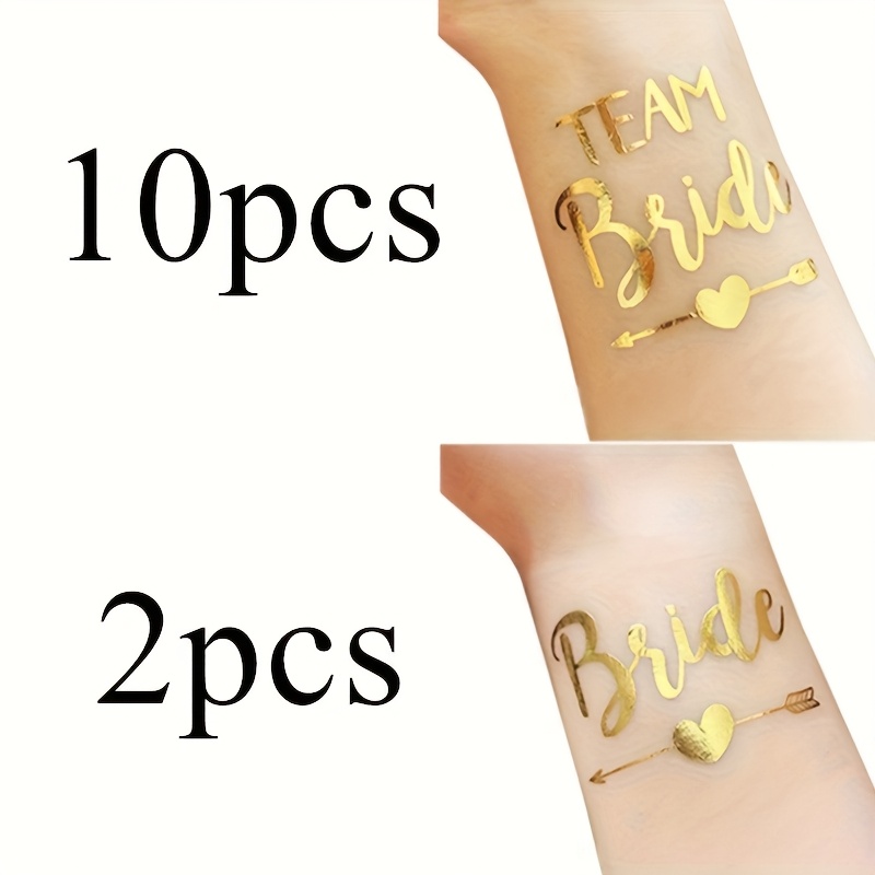 Image of Set/12pcs Combination Bride And Party Stickers - Bride To Be Bachelorette Party Hen Party Bridal Shower Wedding Party Decoration, Add Fun And Style To Your Bachelorette Party Decorations