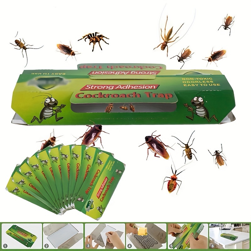 Trampa para cucarachas – Paquete de 20 | Trampas adhesivas de pegamento  para interiores para cucarachas y otros insectos e insectos rastreros |  Motel