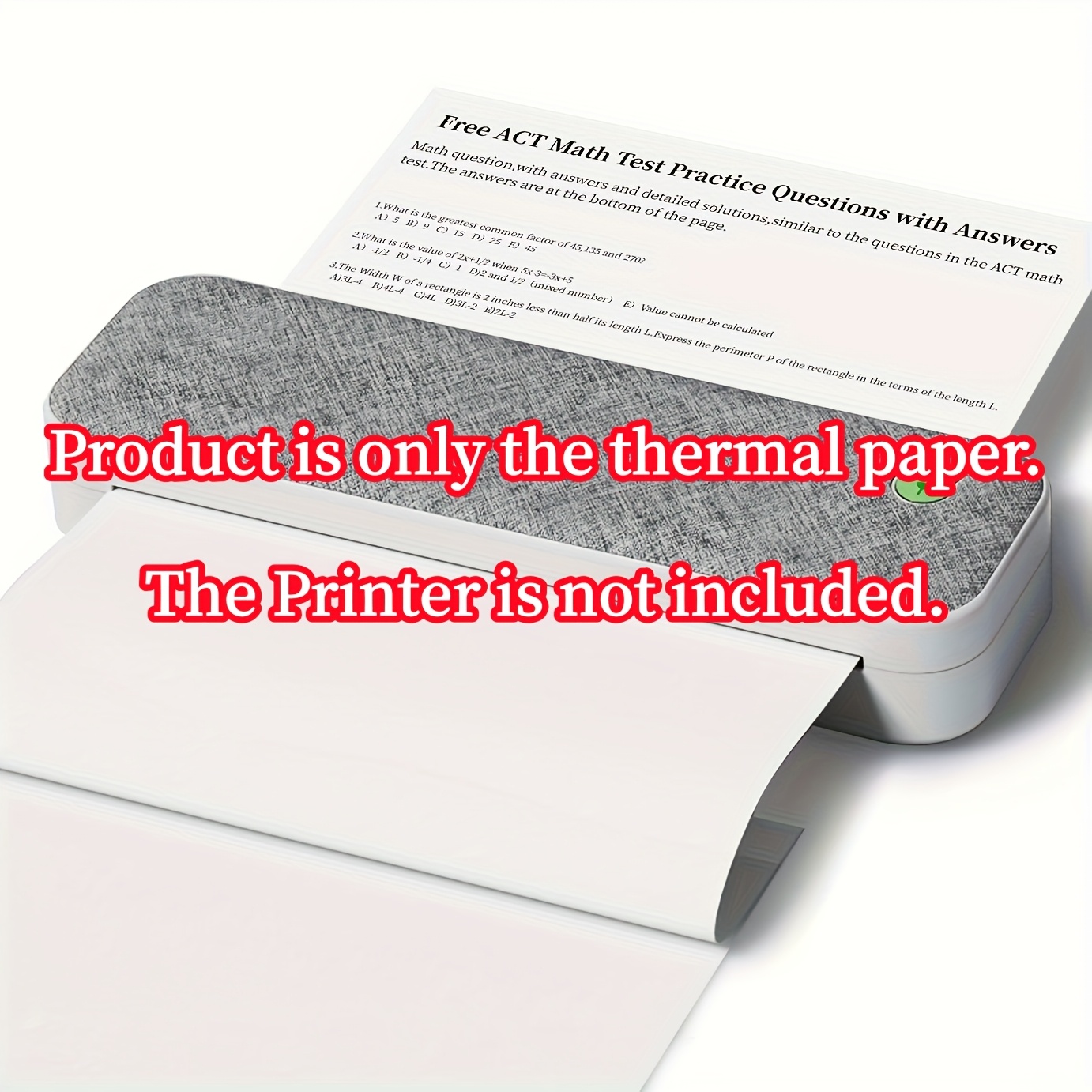 thermal printer paper sold on Temu Australia