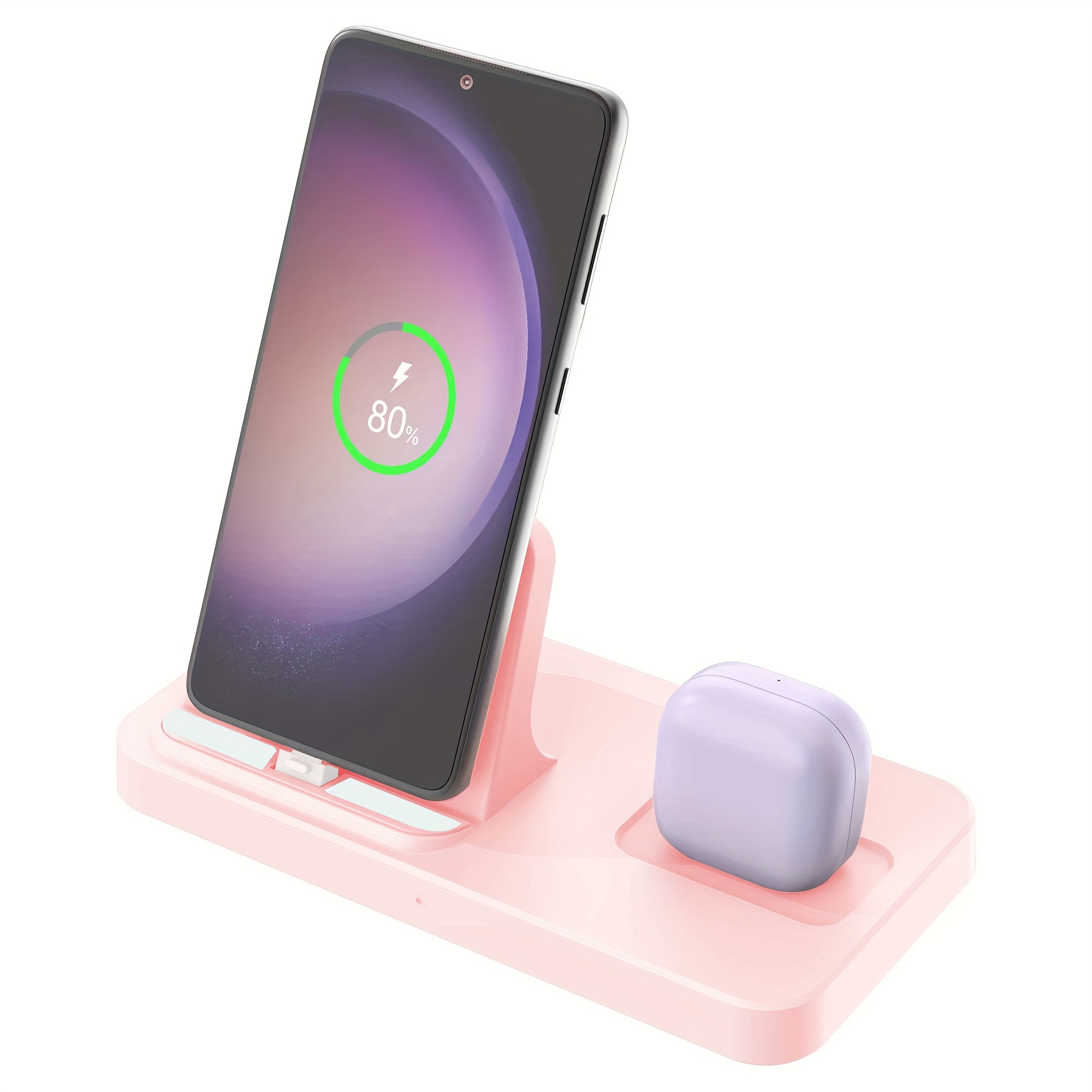 Image of Charging Station For Phones With Type-c Interface, For Galaxy Buds/pro Earphones, 2in 1 Charging Dock Stand