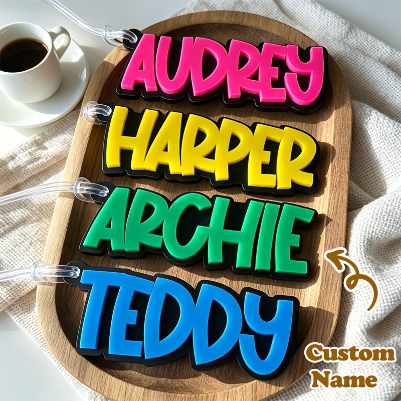 personalized name tag sold on Temu United States