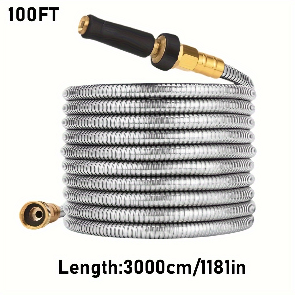Durable Flexible Stainless Steel Water Hose Expandable Metal