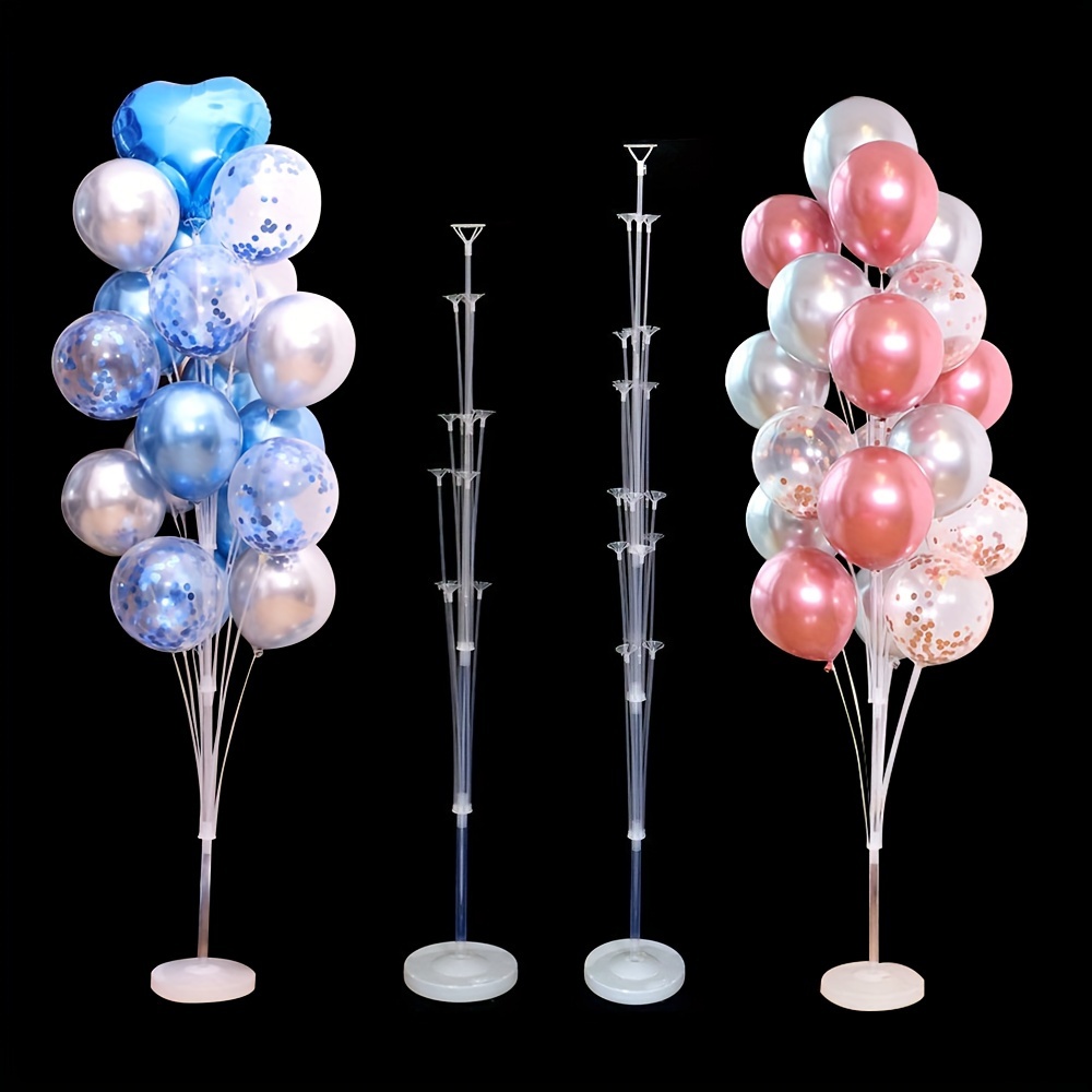 TEMU 1set, 51inch/63inch Balloon Column Kit, Balloon Base Stand, Backdrop Decoration For Wedding Baby Shower Decor, Birthday Party Supplies