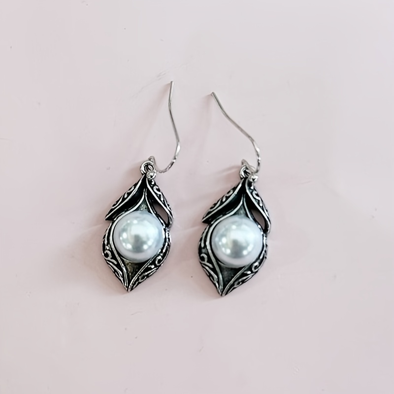 TEMU Boucles d'oreilles pendantes sculptées de style bohème vintage, un cadeau pour la Saint-Valentin, les anniversaires de mariage et les